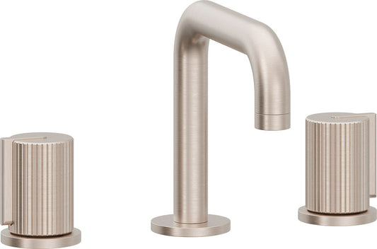 California Faucets 3902QP  Jalama  8" Widespread Lavatory Faucet - Quad Spout with ZeroDrain and Pinstripe Cylinder Handle