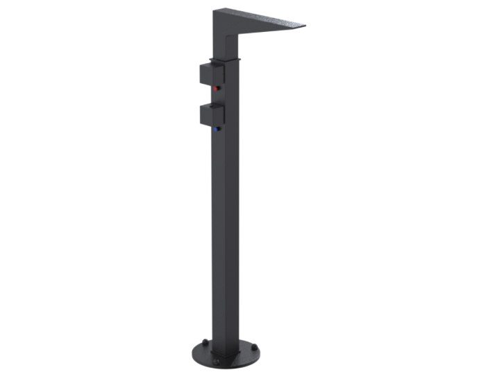 RUBINET 3FRSQ Seven Floor Mount Tub Filler