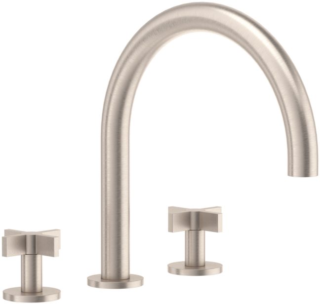 CALIFORNIA FAUCETS 4008X Cayucos Complete Roman Tub Set - Arc Spout