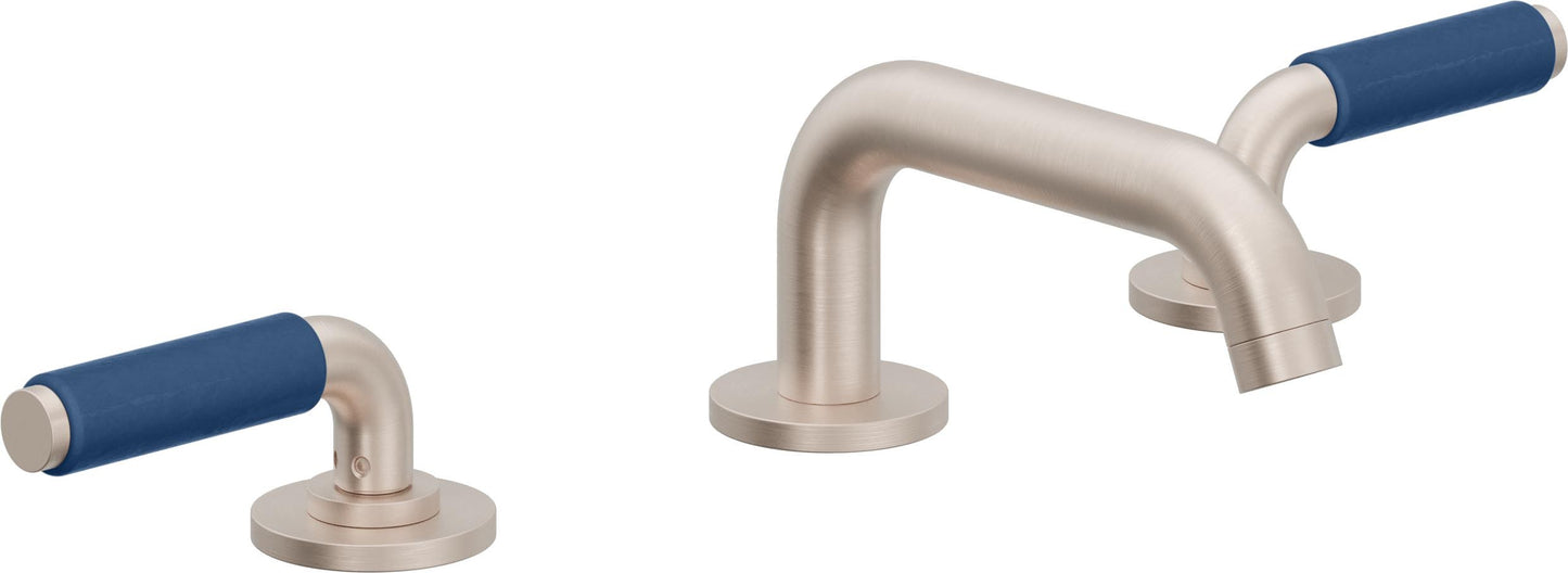 California Faucets 4102-BP  Cayucos  8" Widespread Lavatory Faucet with ZeroDrain - Low Quad Spout