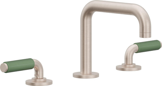 California Faucets 4102Q-GP  Cayucos®  8" Widespread Lavatory Faucet with ZeroDrain® - Quad Spout