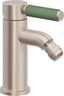 CALIFORNIA FAUCETS 4104-1-GP Cayucos Single Hole Bidet - Green Porcelain Handle