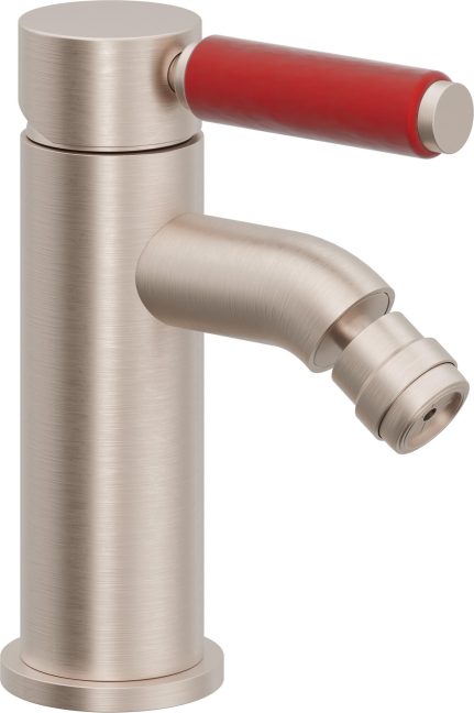 CALIFORNIA FAUCETS 4104-1-RD Cayucos Single Hole Bidet - Red Handle