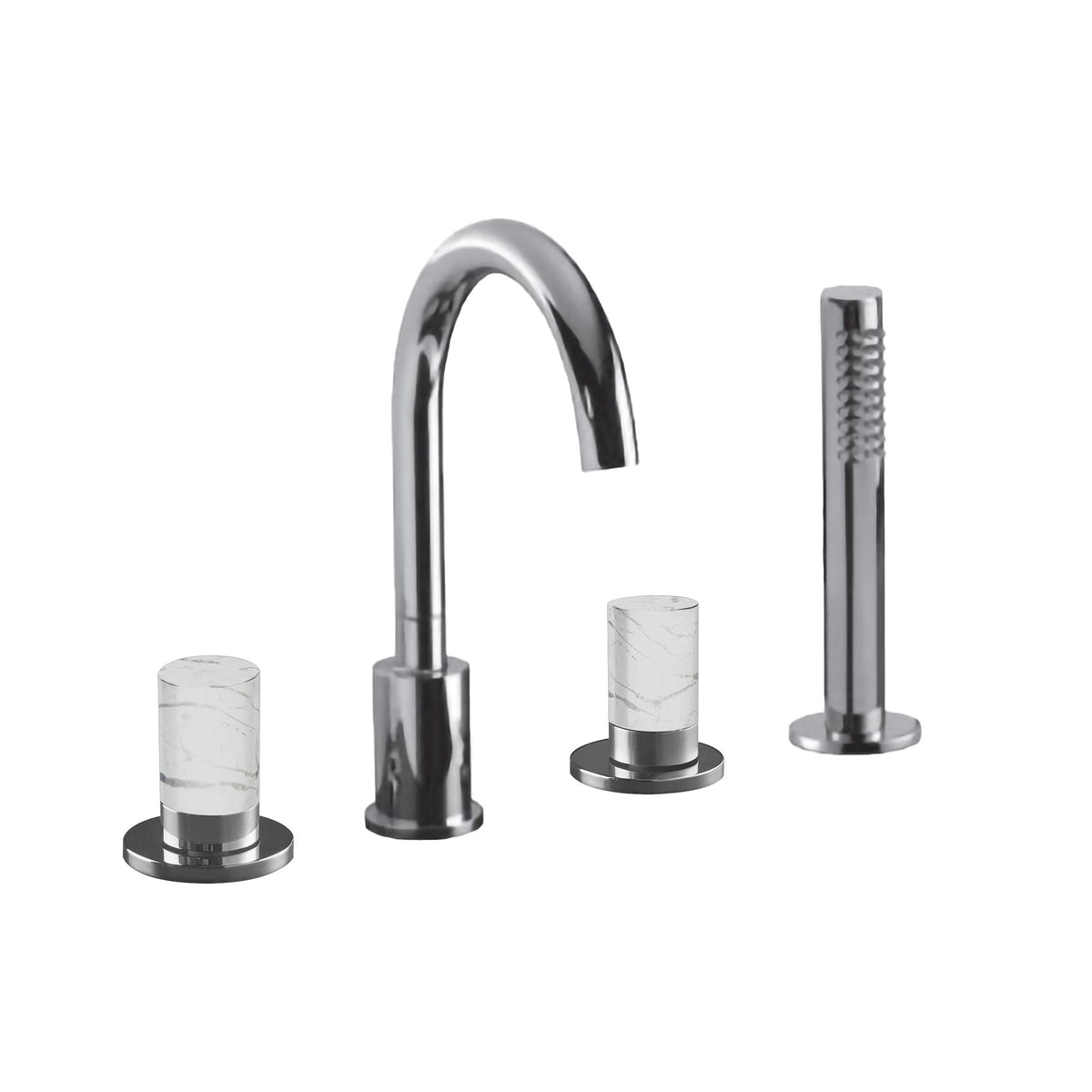 MAIER 46714 Skulpture Round Four Piece Deck Mount Main image