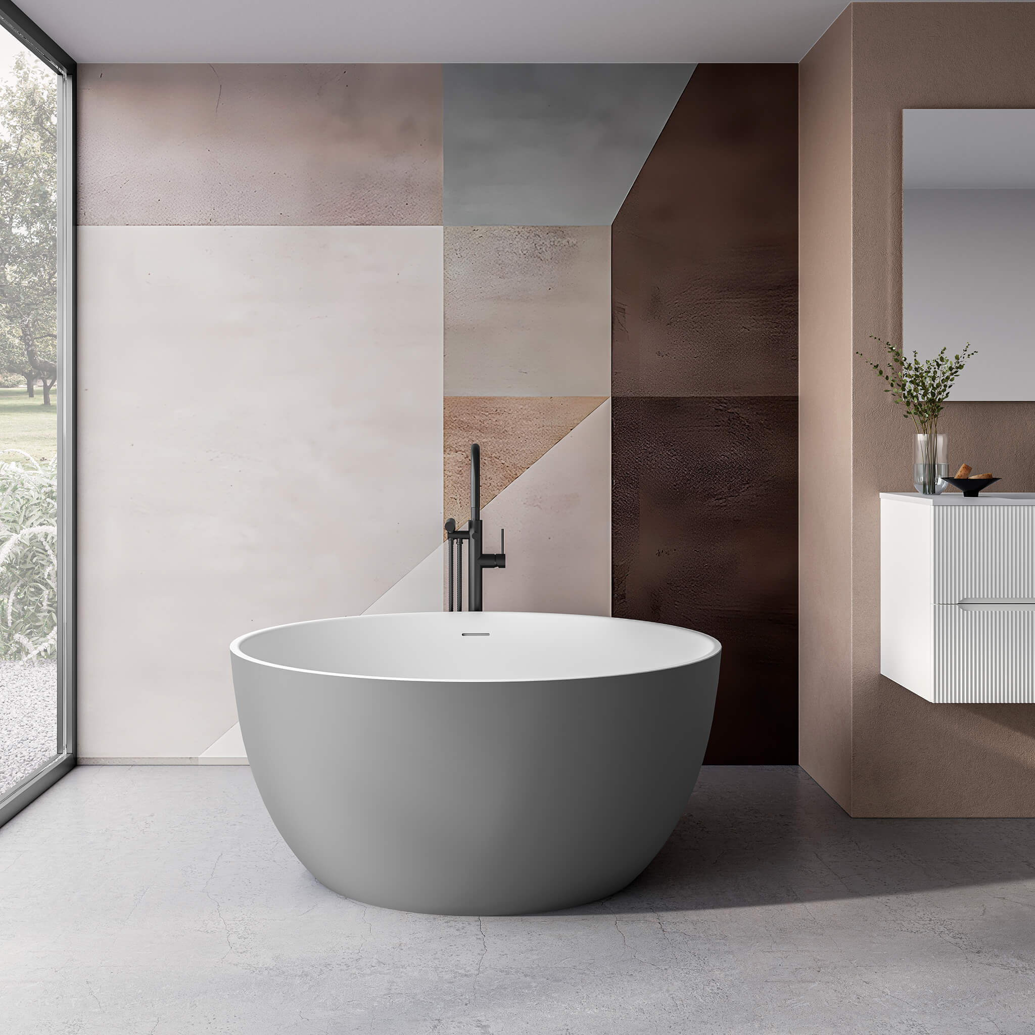 STONETOUCH 47000 Centerpiece Free Standing Bathtub Secondary image