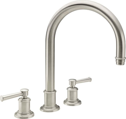 CALIFORNIA FAUCETS 4808 Miramar Complete Roman Tub Set - Arc Spout