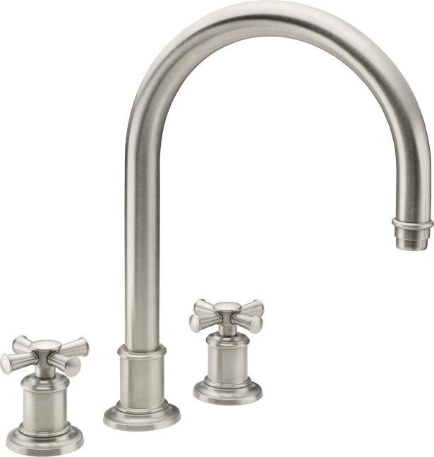 CALIFORNIA FAUCETS 4808X Miramar Complete Roman Tub Set - Arc Spout