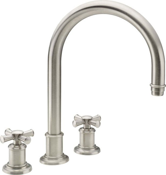 CALIFORNIA FAUCETS 4808X Miramar Complete Roman Tub Set - Arc Spout