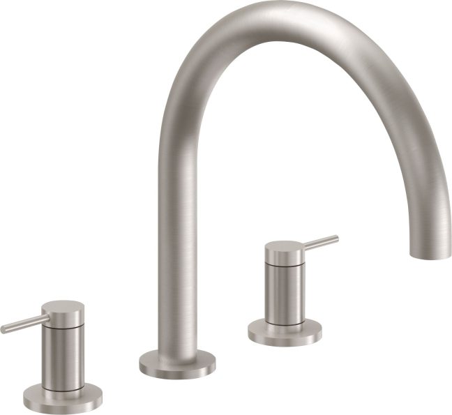 CALIFORNIA FAUCETS 5208 D Street Complete Roman Tub Set - Arc Spout