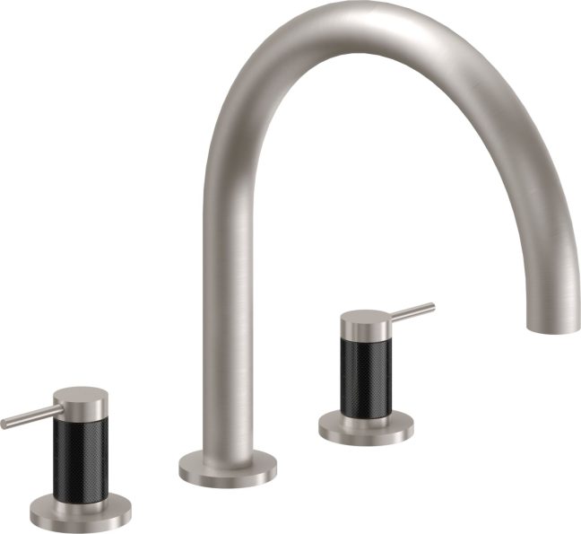 CALIFORNIA FAUCETS 5208F D Street Complete Roman Tub Set - Arc Spout
