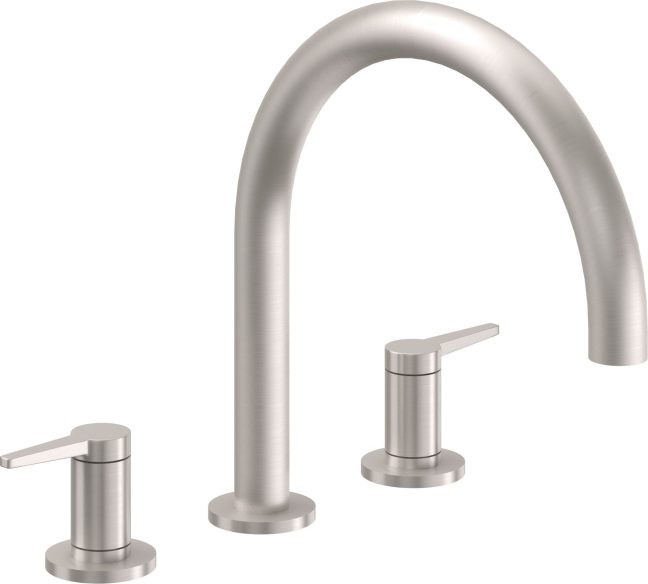 CALIFORNIA FAUCETS 5308 D Street Complete Roman Tub Set - Arc Spout