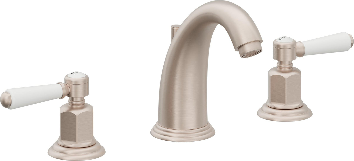 California Faucets 5602-WP  Coronado  8" Widespread Lavatory Faucet with ZeroDrain