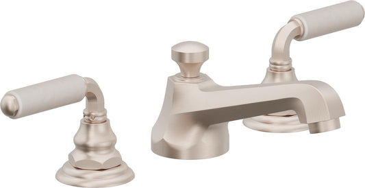 California Faucets 6002-WP  Del Mar  8" Widespread Lavatory Faucet with ZeroDrain