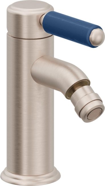 CALIFORNIA FAUCETS 6004-1-BP Del Mar Single Hole Bidet - Blue Porcelain Handle