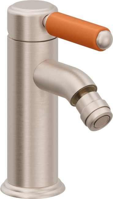 CALIFORNIA FAUCETS 6004-1-OP Del Mar Single Hole Bidet - Orange Porcelain Handle