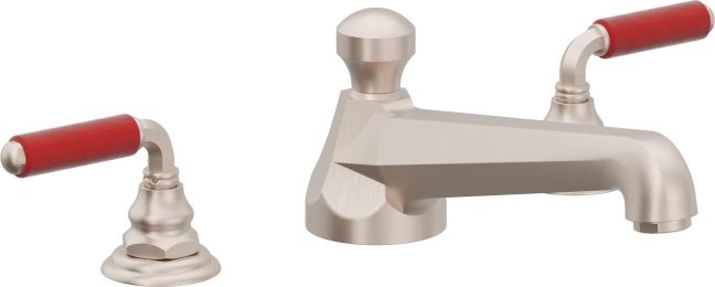 CALIFORNIA FAUCETS 6008-RD Del Mar Complete Roman Tub Set