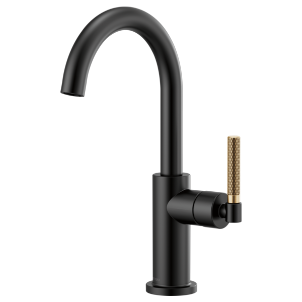 BRIZO LITZE 61043LF Bar Faucet with Arc Spout and Knurled Handle Kit Secondary image