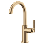 BRIZO LITZE 61043LF Bar Faucet with Arc Spout and Knurled Handle Kit