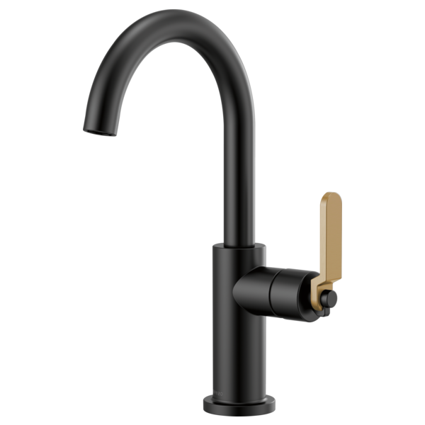 BRIZO LITZE 61044LF Bar Faucet with Arc Spout and Industrial Handle Kit Secondary image