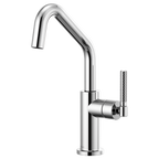 BRIZO LITZE 61063LF Bar Faucet with Angled Spout and Knurled Handle Kit