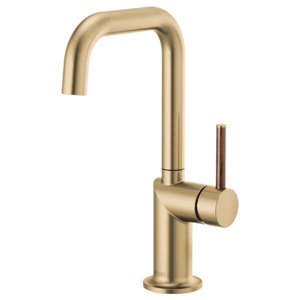 BRIZO 61065LF Bar Faucet with Square Spout - Wood Lever Handle Secondary image