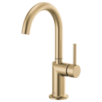 BRIZO 61075LF Bar Faucet with Arc Spout - Metal Lever Handle