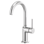 BRIZO 61075LF Bar Faucet with Arc Spout - Metal Lever Handle