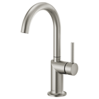 BRIZO 61075LF Bar Faucet with Arc Spout - Metal Lever Handle