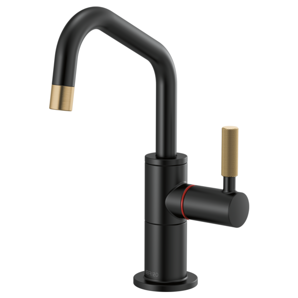 BRIZO LITZE 61363LF Instant Hot Faucet with Angled Spout and Knurled Handle Secondary image