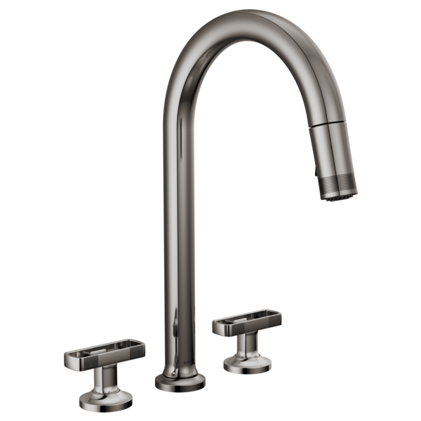 BRIZO 62506LF Widespread Pull-Down Faucet with Arc Spout - Knob Handles Secondary image