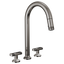 BRIZO 62506LF Widespread Pull-Down Faucet with Arc Spout - Knob Handles