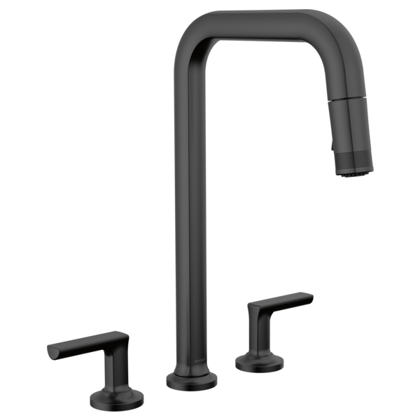 BRIZO 62507LF Widespread Pull-Down Faucet with Square Spout - Lever Handles Main image
