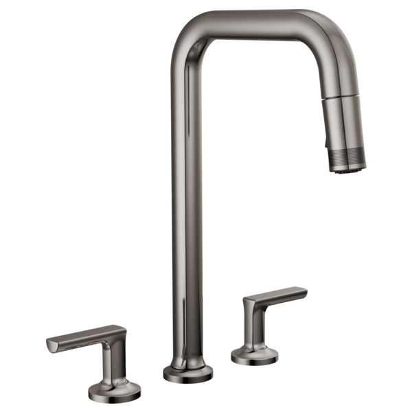 BRIZO 62507LF Widespread Pull-Down Faucet with Square Spout - Lever Handles Secondary image