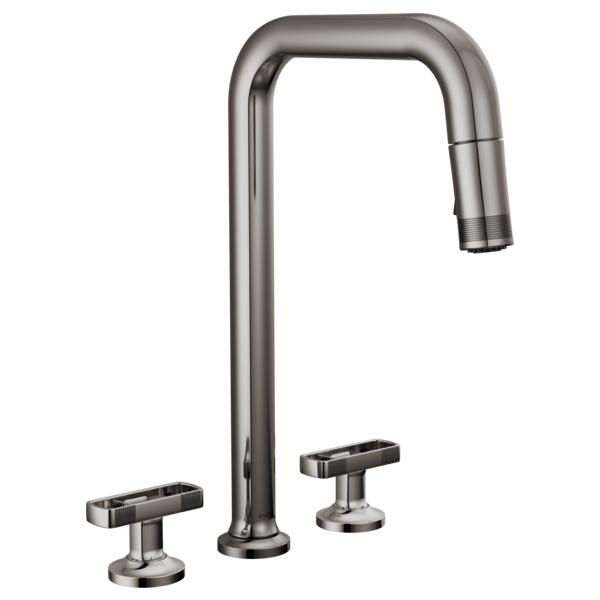 BRIZO 62507LF Widespread Pull-Down Faucet with Square Spout - Knob Handles Secondary image