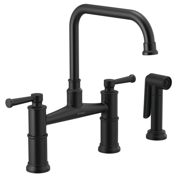 BRIZO ARTESSO 62525LF Bridge Faucet with Side Sprayer Secondary image