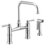 BRIZO ARTESSO 62525LF Bridge Faucet with Side Sprayer