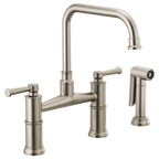 BRIZO ARTESSO 62525LF Bridge Faucet with Side Sprayer