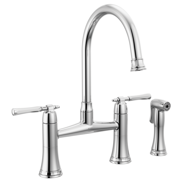 BRIZO TULHAM 62558LF Bridge Kitchen Faucet with Side Spray Main image