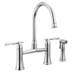 BRIZO TULHAM 62558LF Bridge Kitchen Faucet with Side Spray