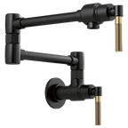 BRIZO LITZE 62843LF Wall Mount Pot Filler with Knurled Handle Kit