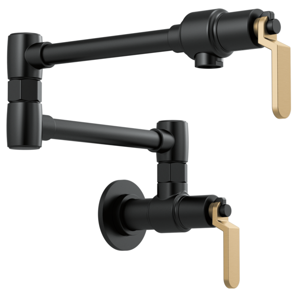 BRIZO LITZE 62844LF Wall Mount Pot Filler with Industrial Handle Kit Main image