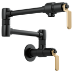 BRIZO LITZE 62844LF Wall Mount Pot Filler with Industrial Handle Kit