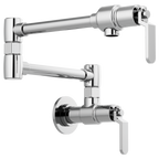 BRIZO LITZE 62844LF Wall Mount Pot Filler with Industrial Handle Kit