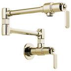 BRIZO LITZE 62844LF Wall Mount Pot Filler with Industrial Handle Kit
