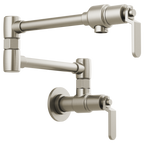 BRIZO LITZE 62844LF Wall Mount Pot Filler with Industrial Handle Kit