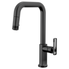 BRIZO 63007LF Pull-Down Faucet with Square Spout - Knob Handle