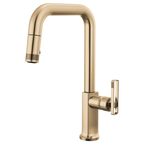 BRIZO 63007LF Pull-Down Faucet with Square Spout - Knob Handle