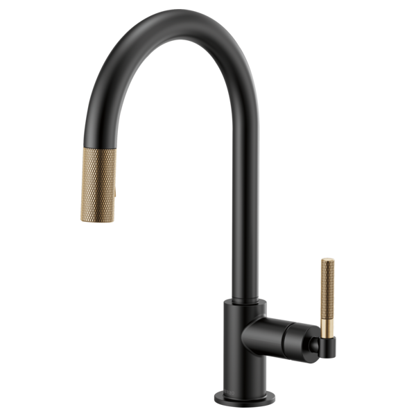 BRIZO LITZE 63043LF Pull-Down Faucet with Arc Spout and Knurled Handle Secondary image