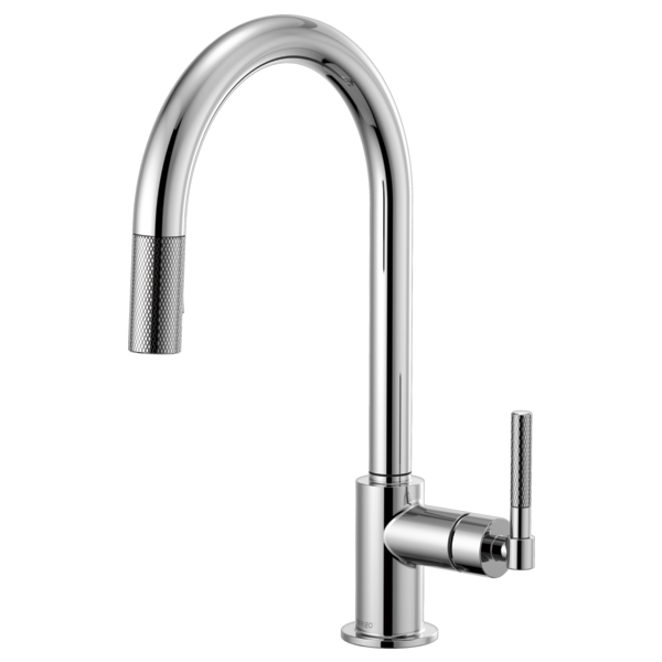 BRIZO LITZE 63043LF Pull-Down Faucet with Arc Spout and Knurled Handle Main image