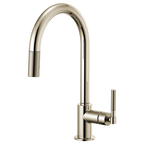 BRIZO LITZE 63043LF Pull-Down Faucet with Arc Spout and Knurled Handle